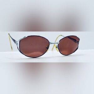 Vintage Naomi Silver Purple Oval Sunglasses Frames Only